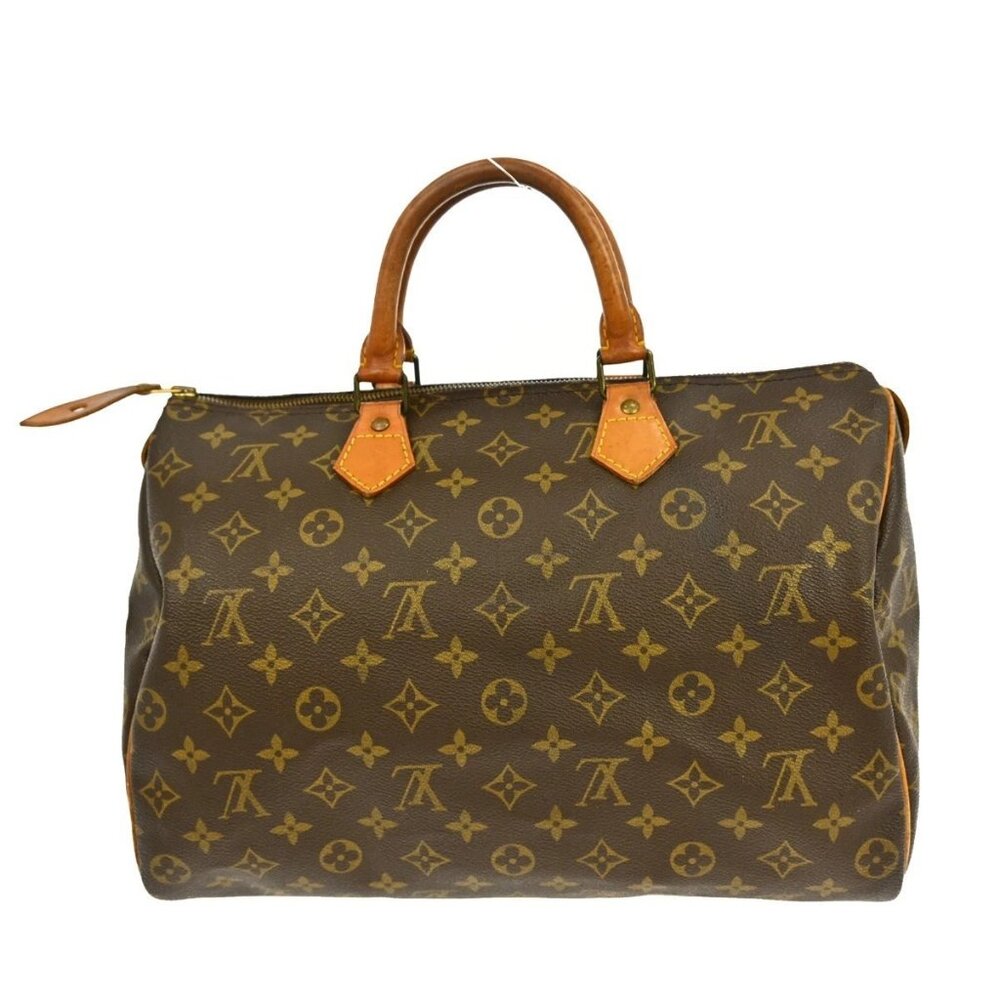 LOUIS VUITTON SPEEDY 35 HANDBAG PURSE MONOGRAM CANVAS M41524 VI864 RQ00225 - Picture 2 of 9